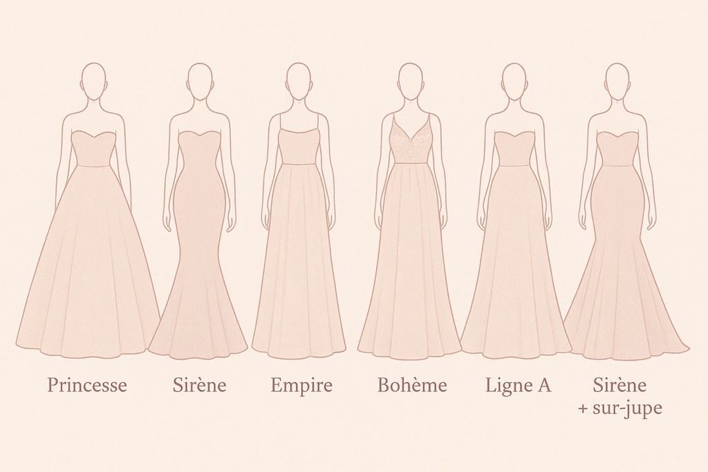 Quelle forme de robe de mariée