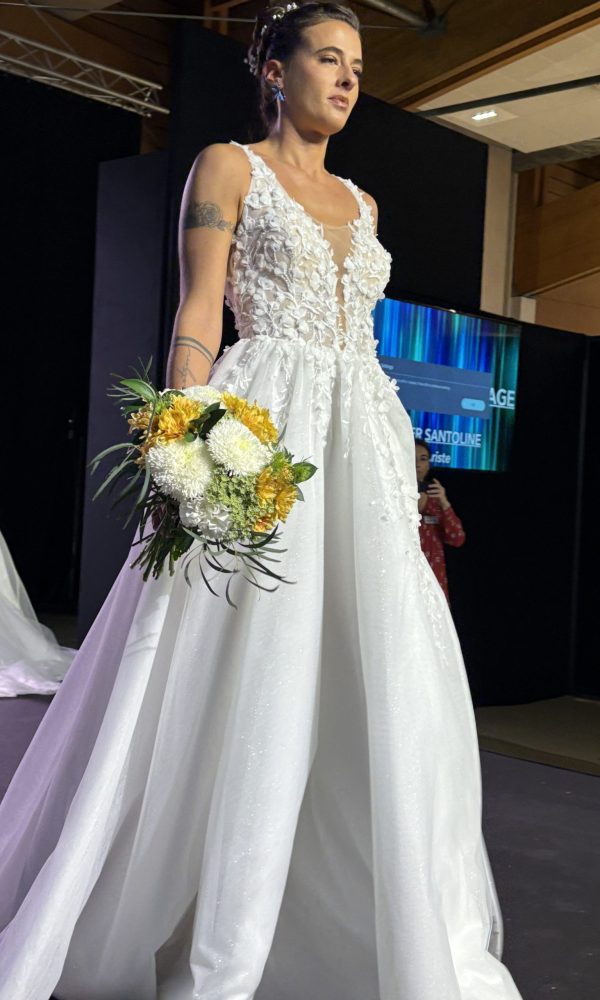 Robe bohème en tulle pailleté