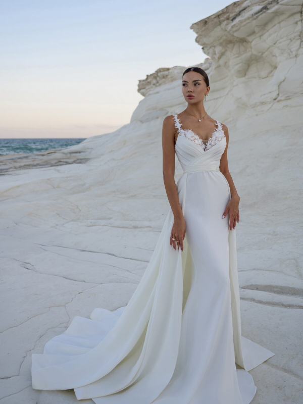 Robe de marié en crêpe