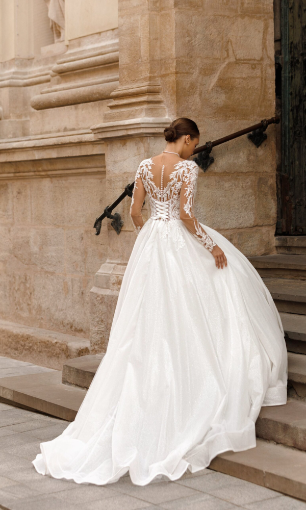 Robe de mariée avec manches