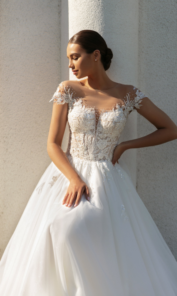 Robe de mariée 64 col bateau